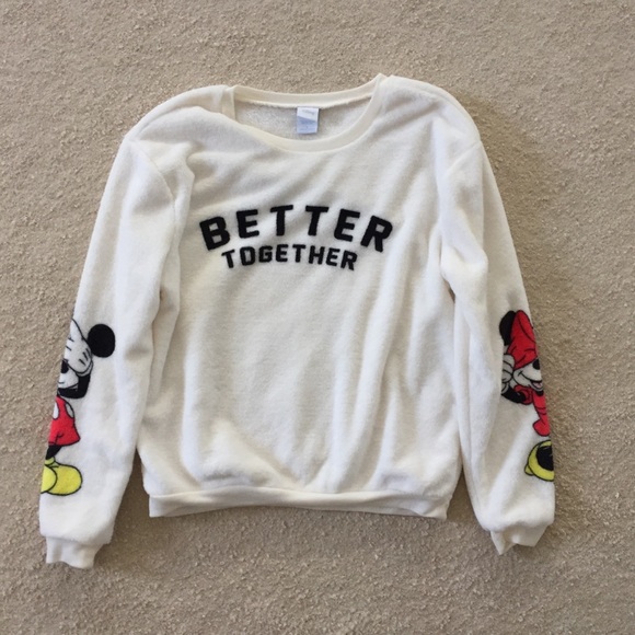 NWOT Mickey & Minnie "Better Together" Sweatshirt - Picture 3 of 7
